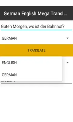 German English Mega Translator android App screenshot 0